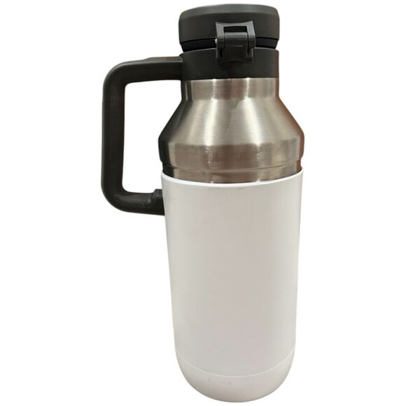STANLEY Easy-Pour Go White Silver Insulated Vacuum Growler/Thermos 64 oz 1.9L - Picture 5 of 10
